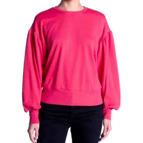Romeo & Juliet Couture Tops - Romeo & Juliet Couture Balloon Sleeve Pullover Sweatshirt Top